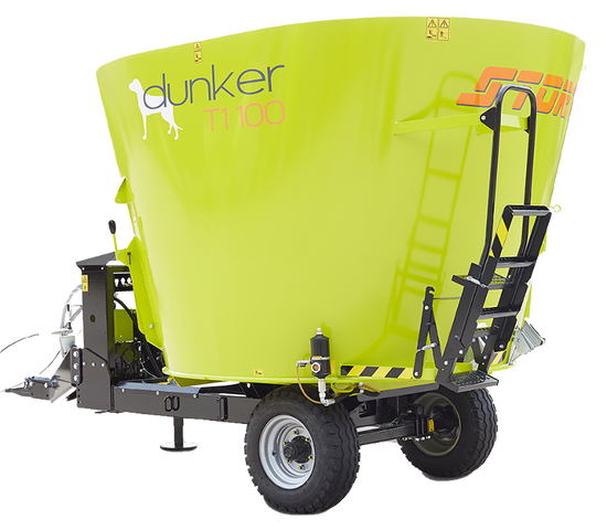 JF STORTI Dunker T1 8m³ / 10m³ / 12m³ Vagão Misturador Vertical (JF Máquinas)