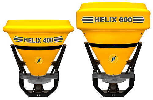 JF Helix 400/600: Distribuidores de Fertilizantes, Calcário e Sementes (JF Máquinas)