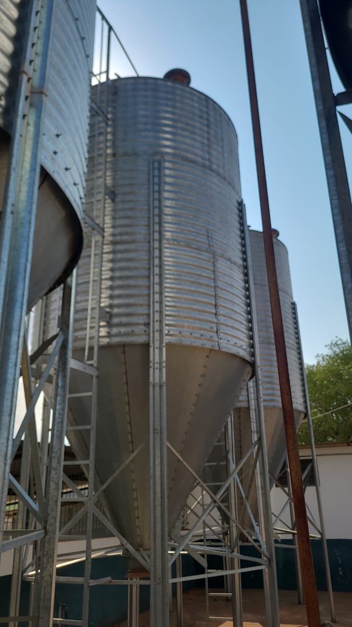 Silo Armazenador Galvanizado 3 Anéis 6 Pés Capacidade Até 20 TON