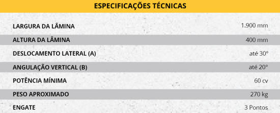 Plaina Traseira (TMA Máquinas)
